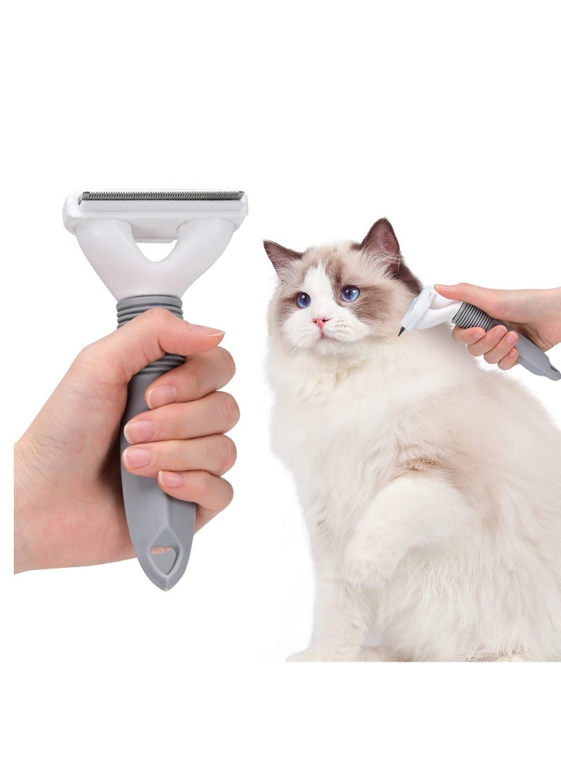 Excefore Cat Brush for Shedding, Self Cleaning Slicker Brush Cat Dog Pet Grooming Brush, Cat Brushes Deshedding Tool for Long Short Haired Cats, Removes Mats, Tangles, Loose Fur - Image 2