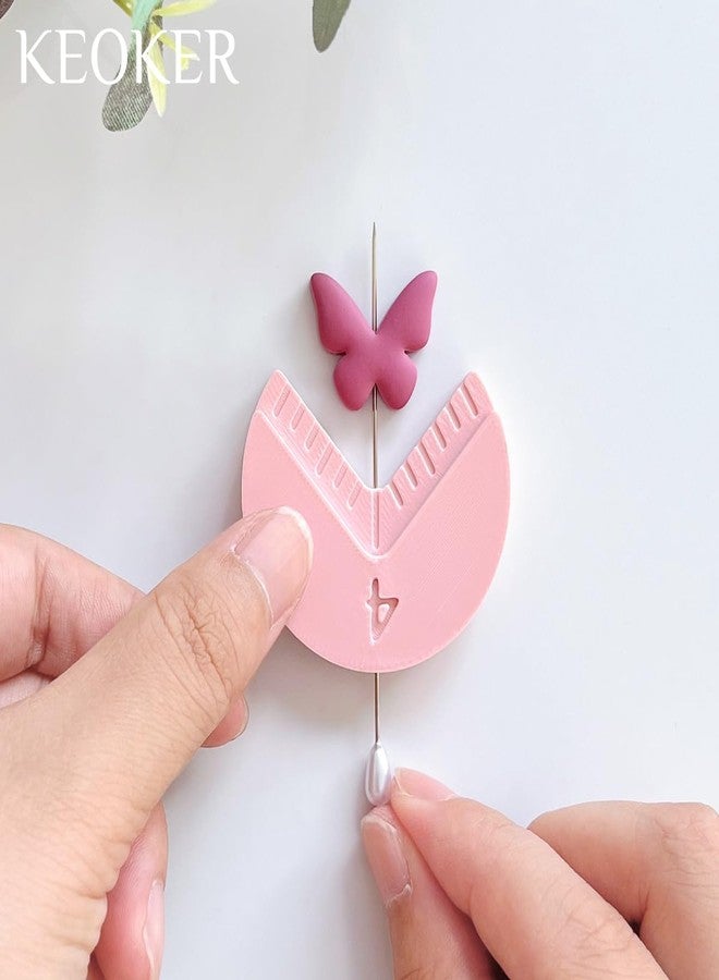 Keoker Polyme Clay Bead Hole Maker, Bead Clay Cutters, Polymer Clay Tool, Earring Drill Guide - Image 5