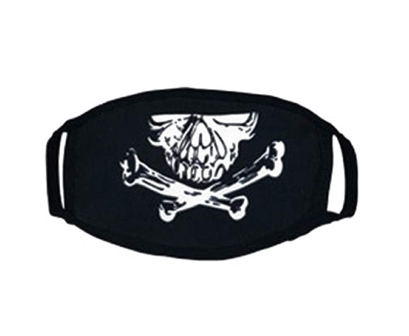 Vritraz Glow in the dark luminous Unisex Cotton Blend Face Mouth Mask Black for Man Woman BigDanger - Image 1