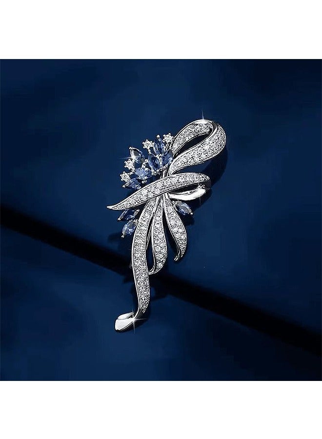 Vintage Style Flower Brooche, Anti Rust and Anti Fading Alloy Brooch Pins, Corsage Scarf Clip Women Girls - Image 3