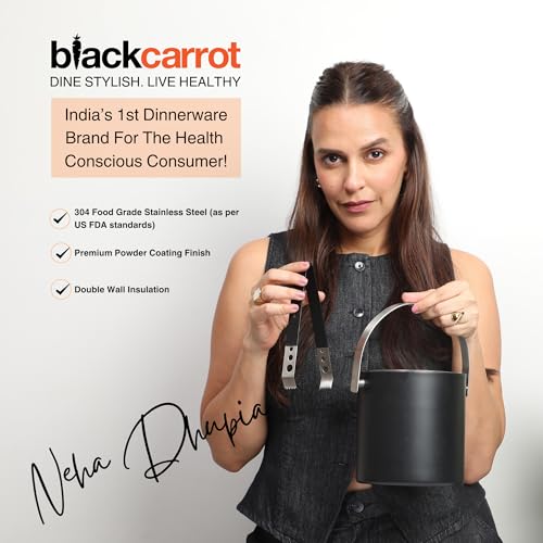 BLACKCARROT دلو ثلج معزول من الفولاذ المقاوم للصدأ 304 مزدوج الجدران (1.5 لتر) | ملقط ثلج ومقياس دقيق، يحافظ على الثلج بارداً لمدة 6 ساعات، أدوات بار للمنزل، بار صغير، هدايا للرجال - Image 5
