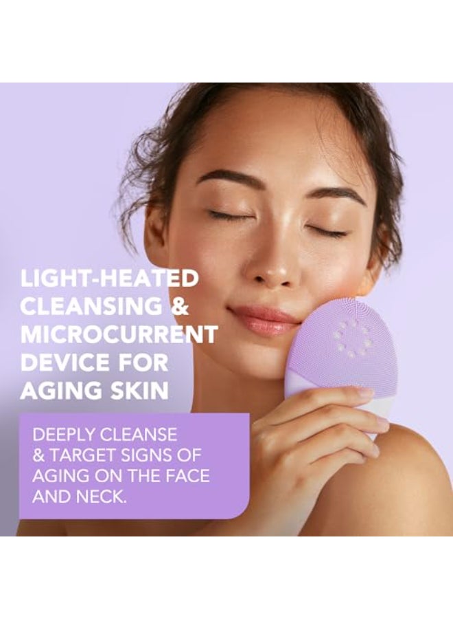 FOREO فرشاة تنظيف الوجه FOREO لونا 4 بلس | علاج الضوء القريب من تحت الحمراء + علاج الضوء الأحمر LED لتنظيف الوجه العميق بالحرارة | جهاز الوجه الميكروكهربائي لمكافحة الشيخوخة | للبشرة العادية - Image 3