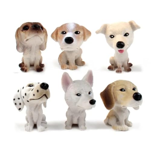 DIMAZO Small Kids Sea & Wild Animal Toys Sets for Fun, Educational, Spark Imagination and Learning (Multi Choice Sets) (Baby Dog) 6pcs - Image 2