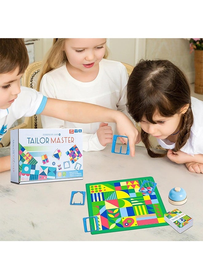 Tailor Master Battle, Children Drawing Colour Matching Board Game, Tailor Master Children's Puzzle Thinking Concentration Training Toys Kids Graphic Color Matching Table Game for Friends  - Image 5