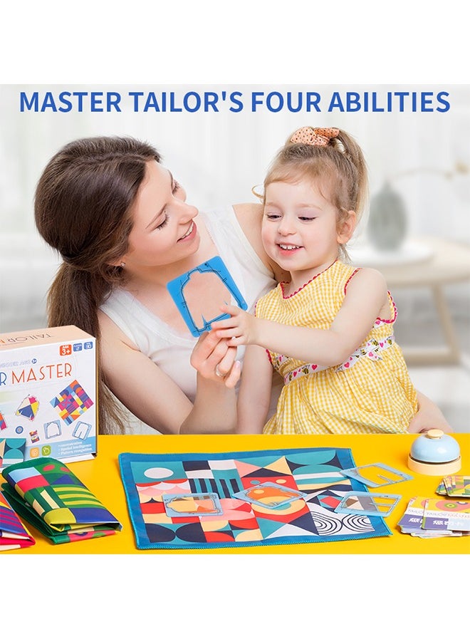 Tailor Master Battle, Children Drawing Colour Matching Board Game, Tailor Master Children's Puzzle Thinking Concentration Training Toys Kids Graphic Color Matching Table Game for Friends  - Image 2
