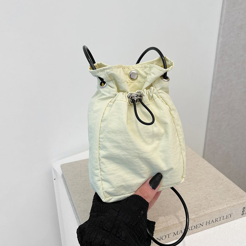 Fashion Casual Bucket Bag Women'S 2024 Korean-Style Simple All-Match Shoulder Bag Fashionable Mobile Phone Bag - Image 2