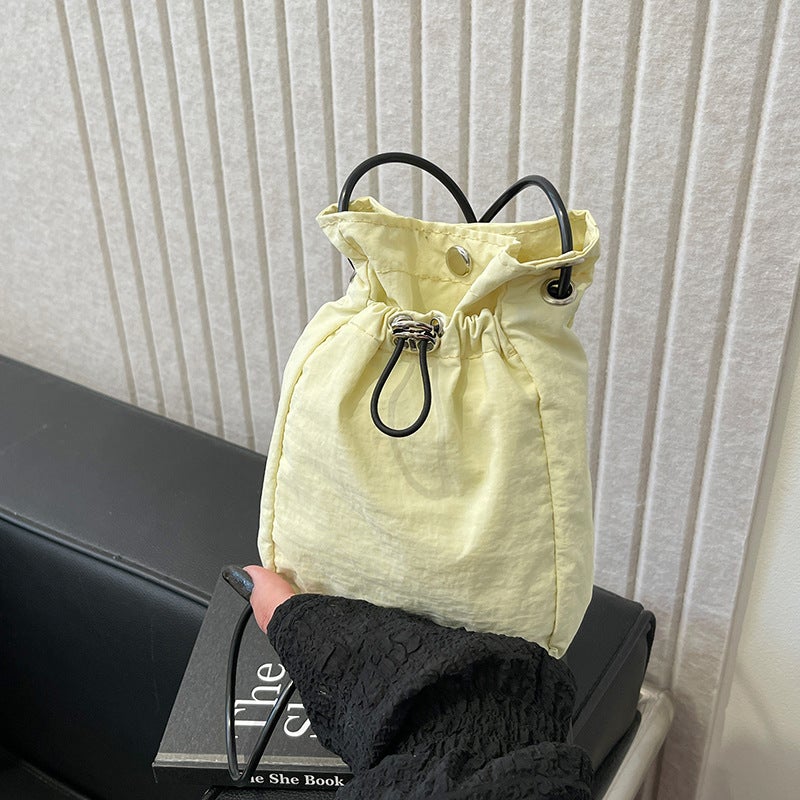 Fashion Casual Bucket Bag Women'S 2024 Korean-Style Simple All-Match Shoulder Bag Fashionable Mobile Phone Bag - Image 3