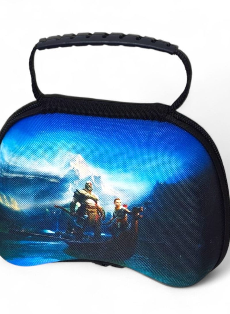 PS5 Controller Protective Case with God of War Artwork - Stylish & Durable Travel Case - Image 1