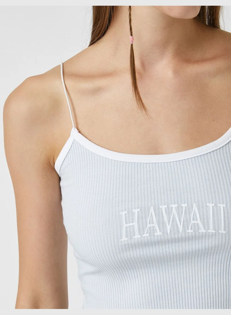 KOTON Spaghetti Strap Tank Top