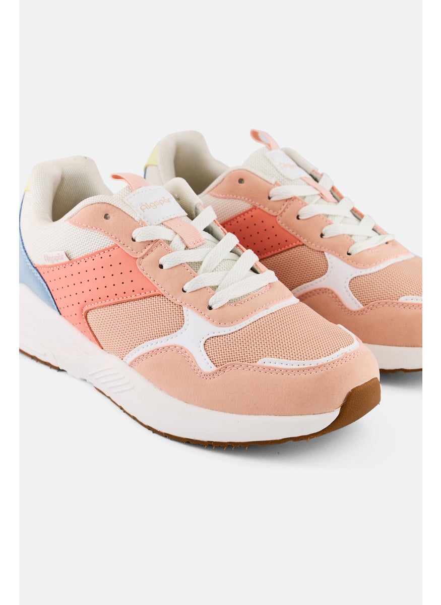 Algspar Women Lace Up Casual Shoes, Multicolor  - Image 4