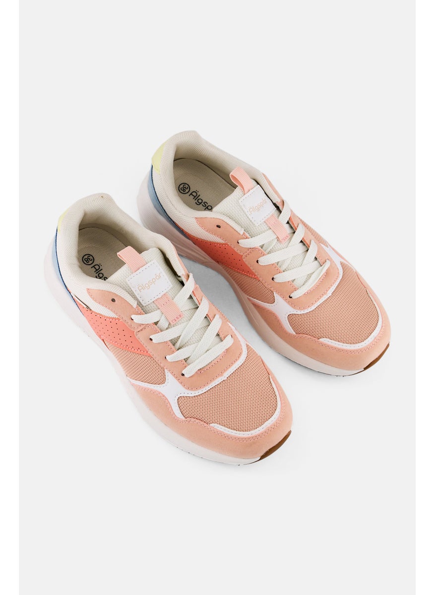 Algspar Women Lace Up Casual Shoes, Multicolor  - Image 3