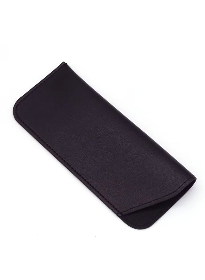 Booma Opticals 6 PACK - Soft PU Leather Pouch for Sunglasses, Eyeglasses & Reading Glasses, Multi-use, Open Sleeve, Suitable for Travel, Packing, Storage Protective CASE - Image 3