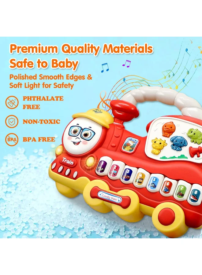 تولي تولي لعبة تعليمية بالصوت والموسيقى مع 3 أوضاع: أصوات– إشارات المرور – لوحة مفاتيح البيانو المقاس: ‎20.2 × 4.3 × 16.8 سم