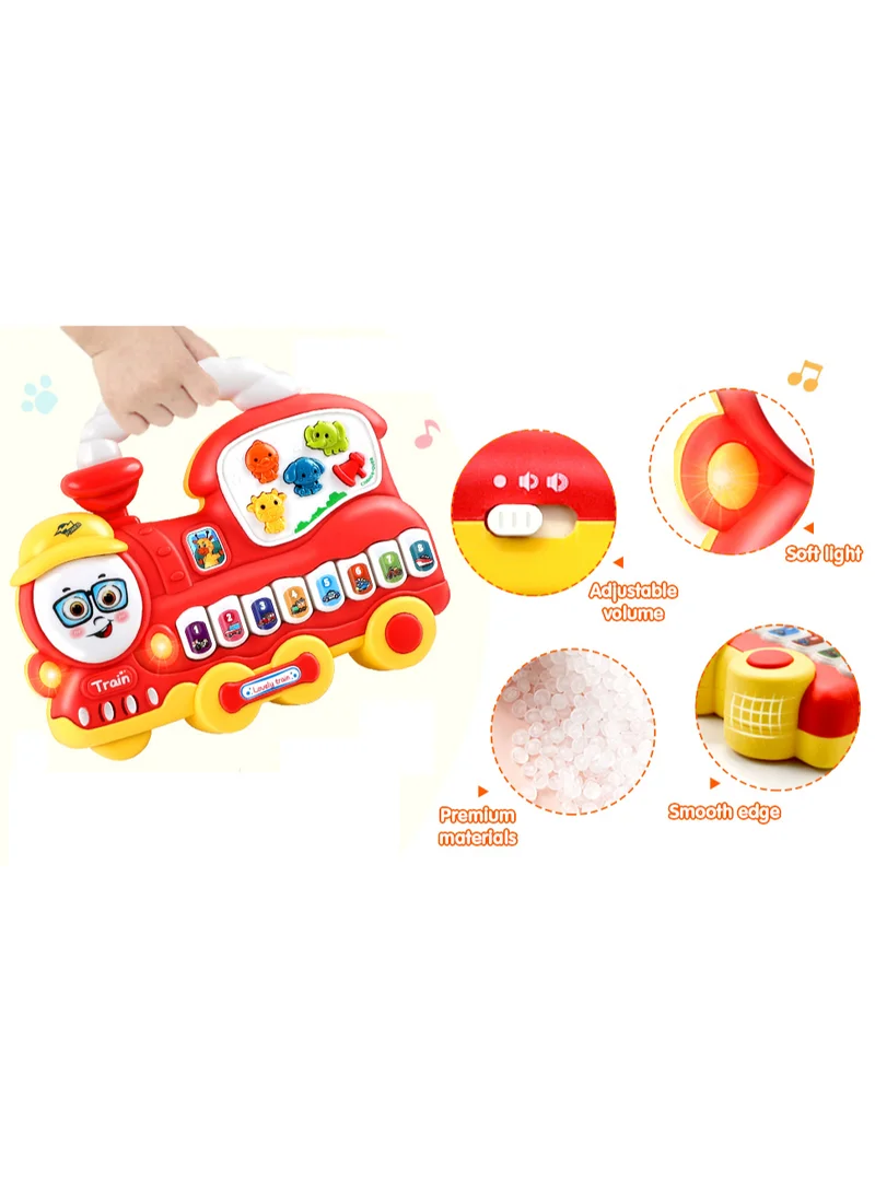 تولي تولي لعبة تعليمية بالصوت والموسيقى مع 3 أوضاع: أصوات– إشارات المرور – لوحة مفاتيح البيانو المقاس: ‎20.2 × 4.3 × 16.8 سم