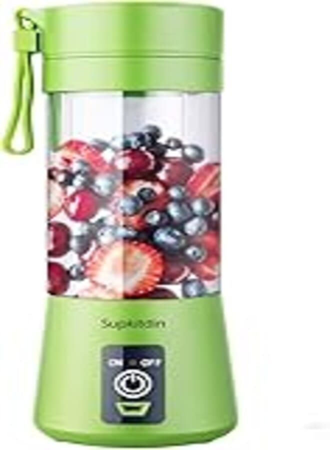 Scienish Electric Fruit Juicer Handheld Smoothie Maker Blender Juice Cup Green