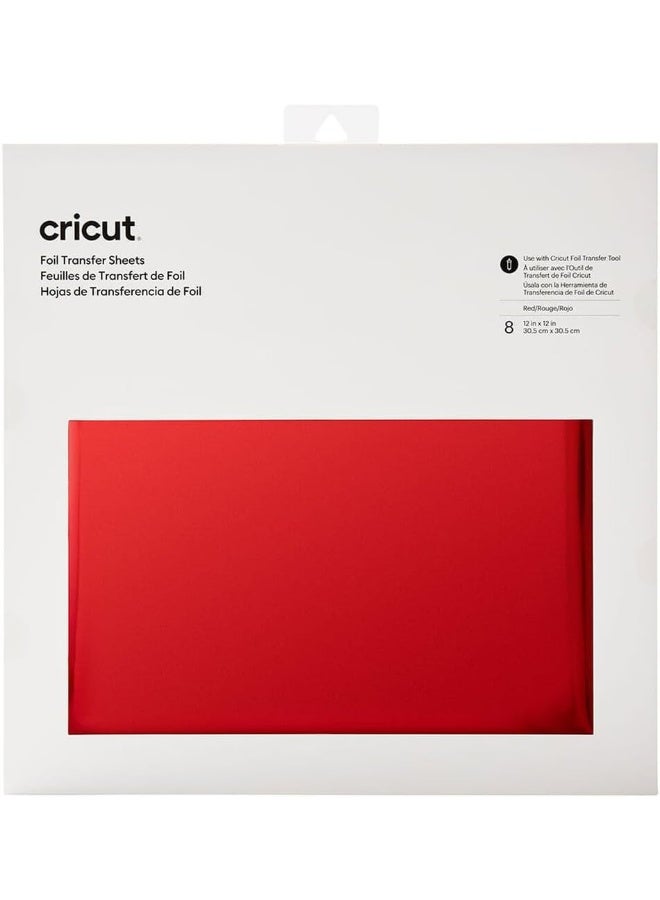 Cricut Transfer Foil Sheets Red 30.5Cmx30.5Cm
