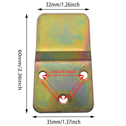 JianLing 3PCS Wall Mounted Fan Installation Bracket 3-Hole Design with Expansion Tubes Iron Plates for Securely Mounting Oscillating Wall Fans Ideal for Applications in Greenhouses Garages Workshops - Image 2