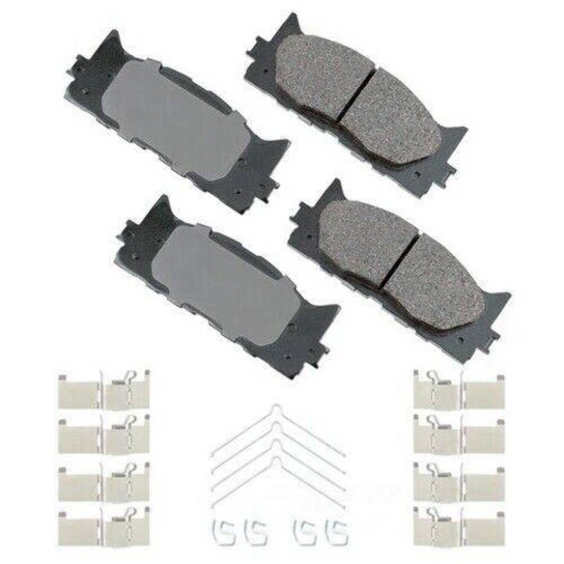 Akebono ACT1222A UltraPremium Ceramic Front Disc Brake Pads GREY
