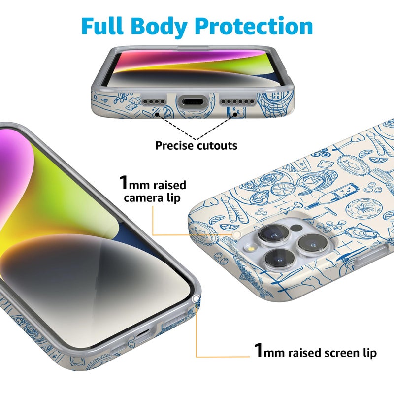 Casely iPhone 16 Pro Case | Amalfi Aperitivo | Dolce Vita | Compatible with MagSafe | Classic Ultra Slim Design - Image 3