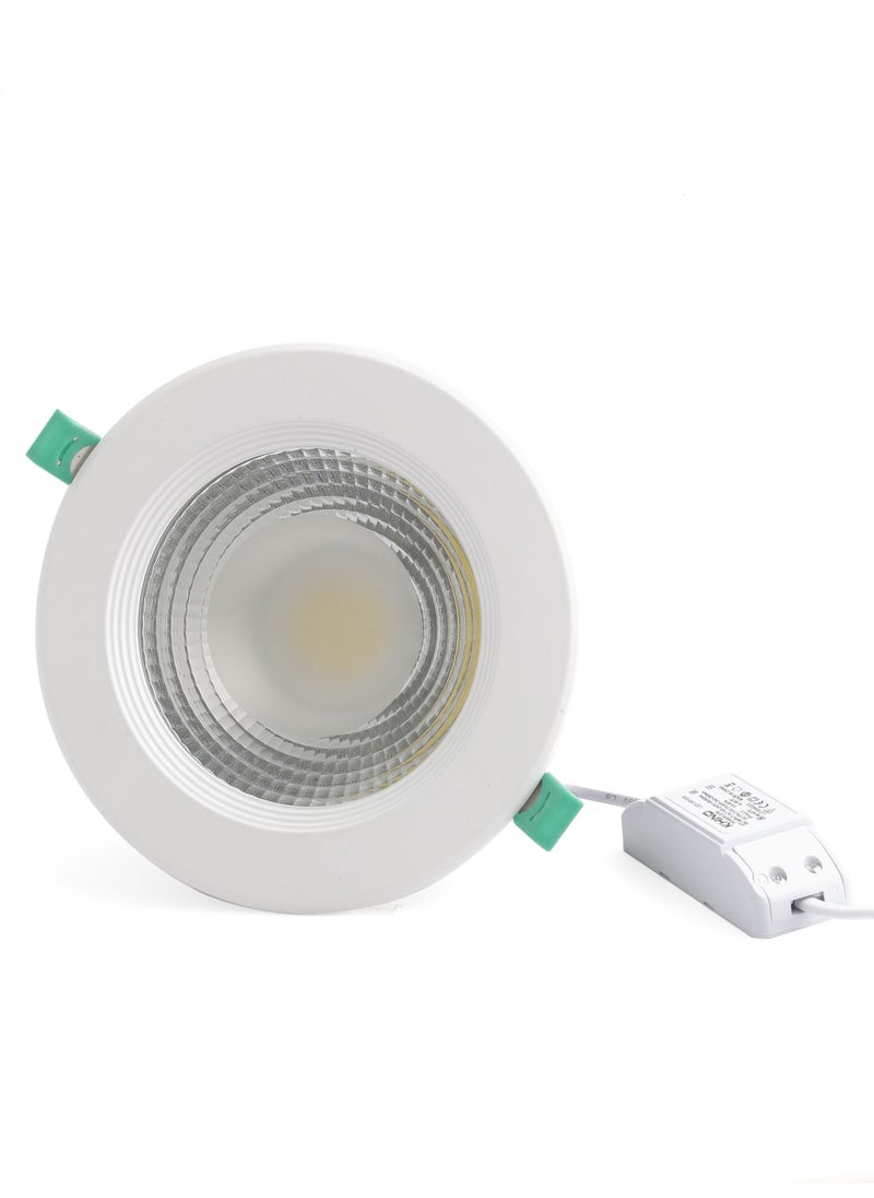 KHIND - 7W LED Ceiling Recessed Downlight Die cast Aluminium Body AC165 240V 560LM With high quality driver 3000K Warm White - Image 1