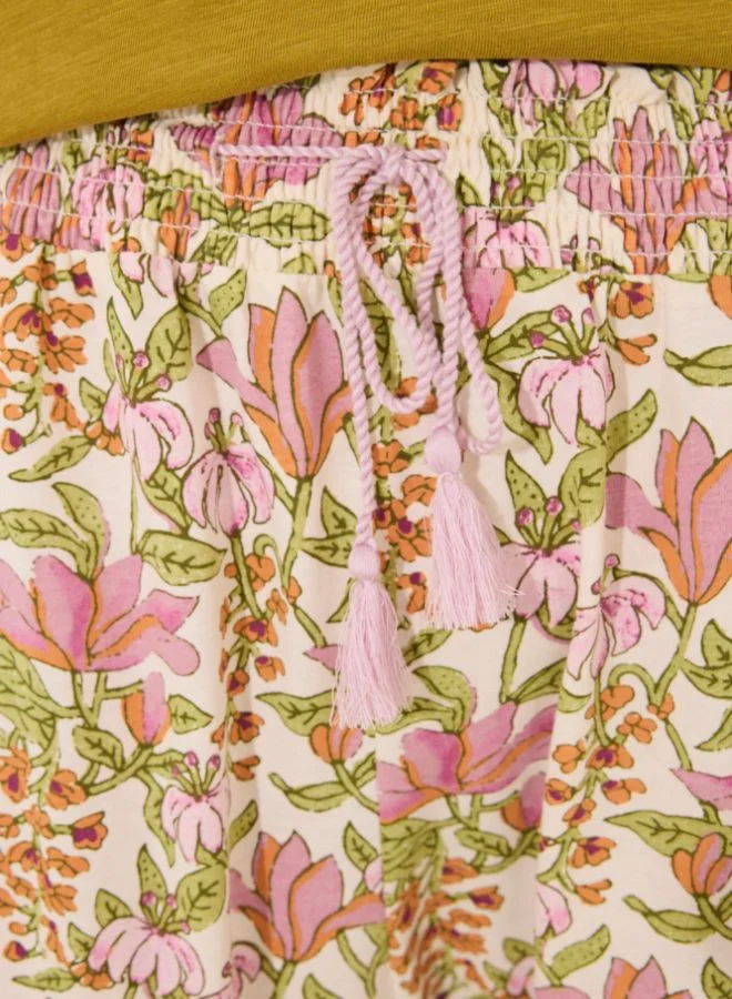 women'secret Long trouser 100% cotton flowers