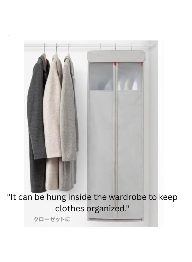 Rayen Hanging Wardrobe Organizer with 6 Shelves – Foldable Fabric Closet, 125×50×40 cm, Durable & Space-Saving Design. - Image 2