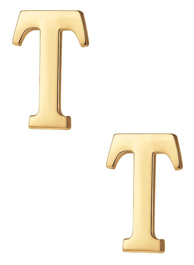 FURE T Initial Metal Collar Pins (Golden) for Men and Women - Set of 2 - Image 1