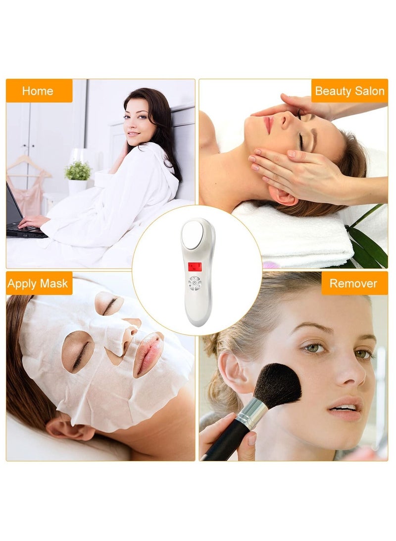 SYOSI Hot and Cold Face Massager, TERRIFI Handheld Facial Massager Face Facial Device Electric Skin Care Kit Tool - Image 2