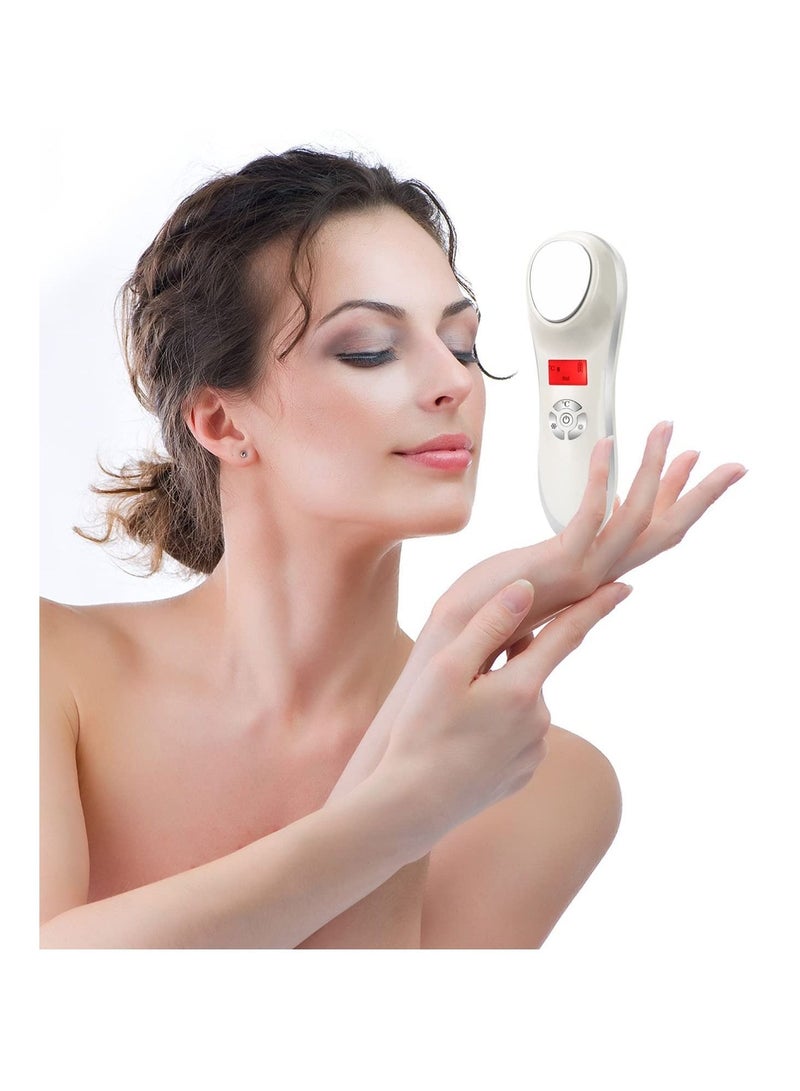 SYOSI Hot and Cold Face Massager, TERRIFI Handheld Facial Massager Face Facial Device Electric Skin Care Kit Tool - Image 3