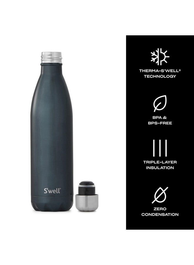 S'well S'well Stainless Steel Water Bottle, 25oz, Blue Suede, Triple Layered Vacuum Insulated Containers Keeps Drinks Cold for 48 Hours and Hot for 24, BPA Free, Perfect for On the Go - Image 3