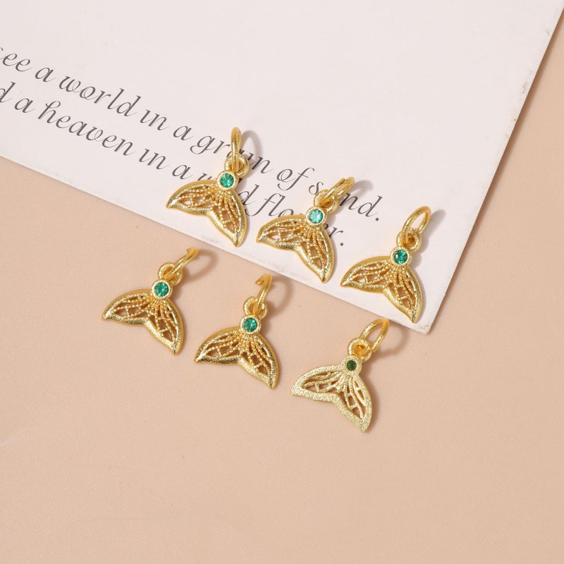 Lotus Gourd Charm for DIY Jewelry No. 1 fish tail 