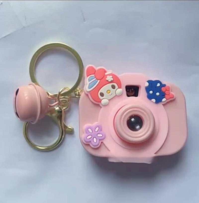 Sanrio Mini Projector Keychain Cartoon ToyProjection Camera-melody Projection Camera-melody