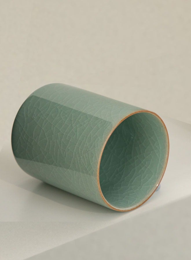 SUCITY Traditional Chinese Ru kiln Celadon Cups, Ice Crack Tea Cups, Coffee Cups, Coffee Mugs Ceramic Water Cups, The First Choice for Gifts  - Image 2