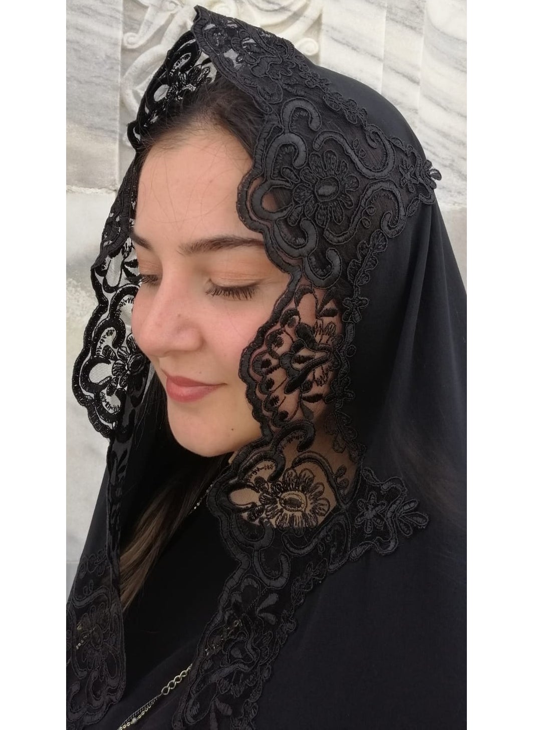 Lady Rio Mevlit Shawl French Lace Mevlit Cover, shawl, baby Mevlidi 