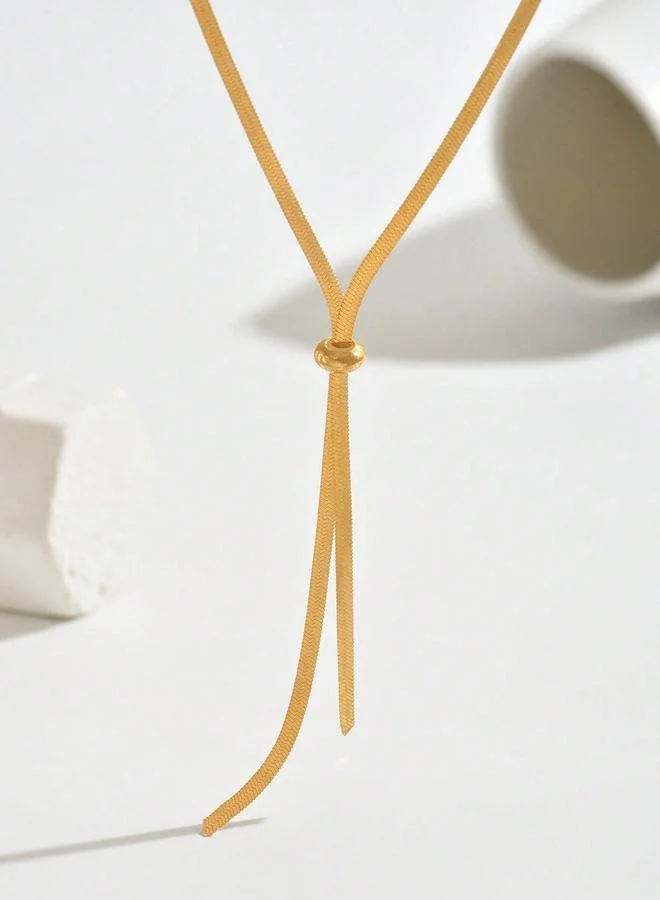 Take Two Chain Lariat Necklace