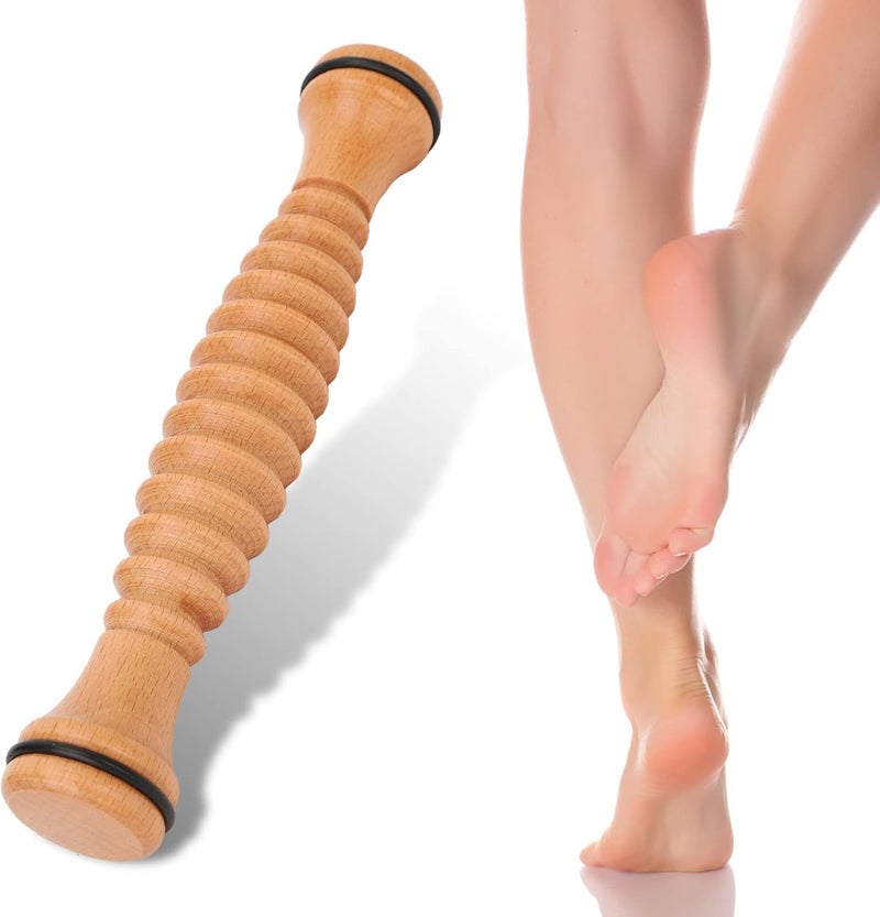 DOACT Foot Massage Roller,Wooden Foot Massage Roller, Comfortable Stress Relieving Foot Roller Massage Tool Foot Arch Roller Muscle Relaxing Foot Roller - Image 4