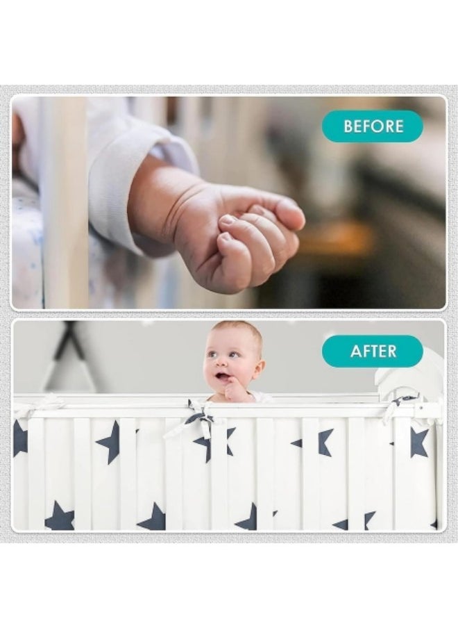 GGEROU - Baby Crib Bumper Infant Bed Soft Cotton Pad Cot Protector Newborn Room Nursery Bedding Decor 130*30cm - Image 1