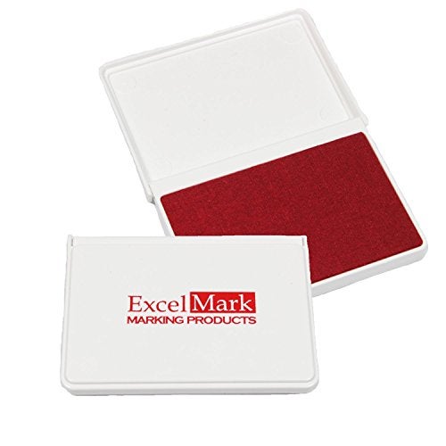 ExcelMark Ink Pad for Rubber Stamps 1-7/8" x 3-1/8"- Red - Image 5