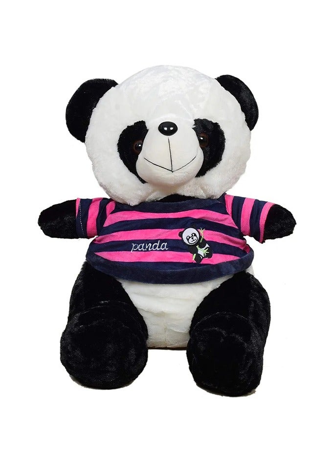 Panda Teddy Bear Striped T-Shirt Size 1 