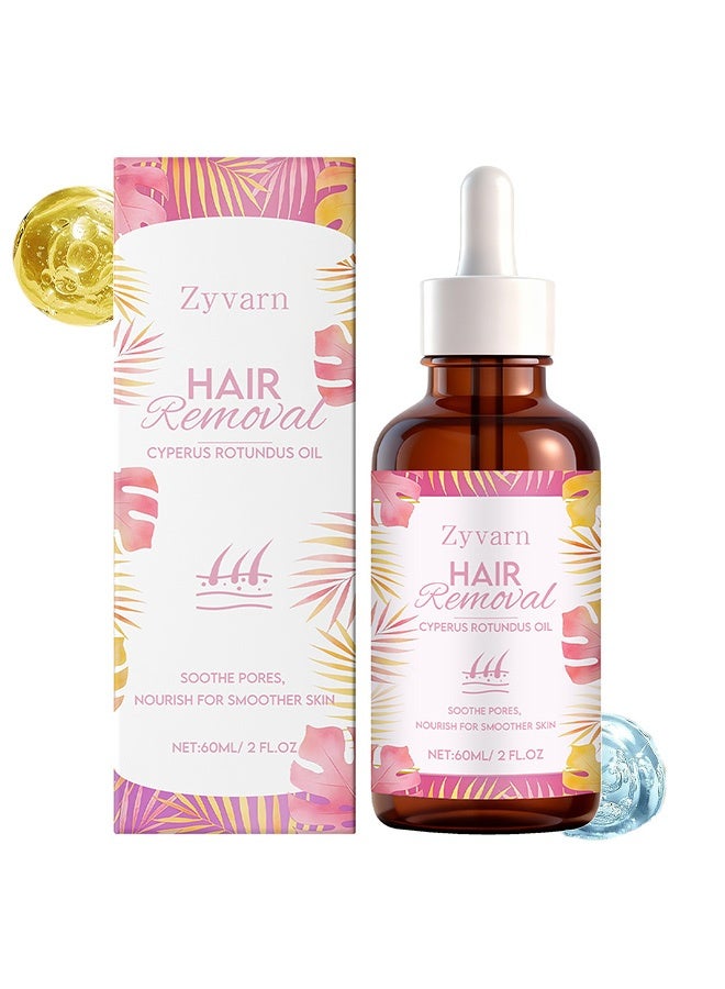 Zyvarn Hair removal after treatment care oil - Gentle facial hair removal for removing lip hair, convenient, moisturizing, softening, comfortable, 60ml - Image 1