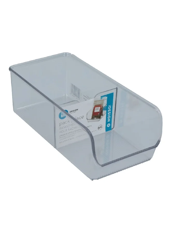 InterDesign Pack Place Spice and Seasoning Packet Organizer Clear 8.9 x 25.9 x 12.7 cm 54930