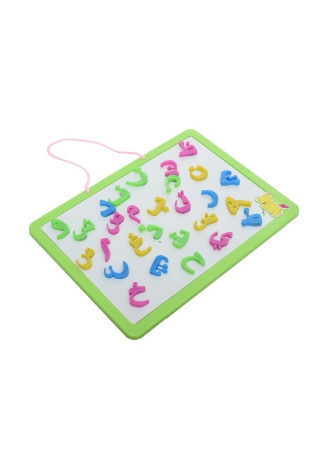 Magnetic Erasable Drawing and Writing Study Board with Imaginative Colorful Alphabet Aims to Teach Kids All Arithmetic operations - Green - Image 2