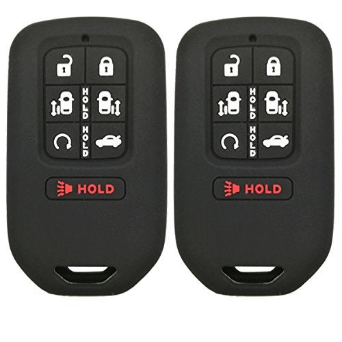 Coolbestda 2Pcs Coolbestda Silicone 7buttons Key Fob Remote Skin Cover Protector Keyless Entry Case Accessories for 2018 2019 2020 2021 2022 2023 2024 2025 Honda Odyssey Elite Ex A2C98590800 KR5V2X - Image 1