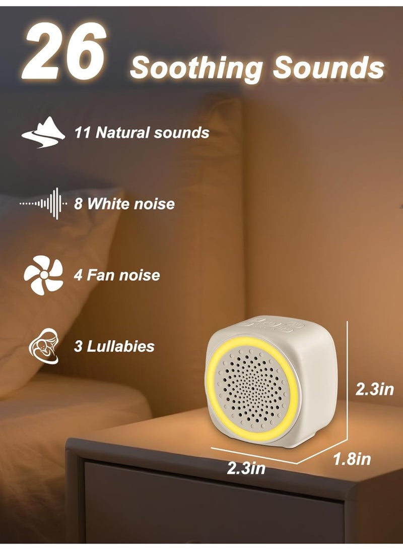 Relex Sound Machine White Noise Machine with Nursery Lamp Mood Lighting 7 Colour Night Light 26 Soothing Sounds for Adults Baby Kids Sleep Machines Memory Function 4 Timers for Home Office Travel - Image 2