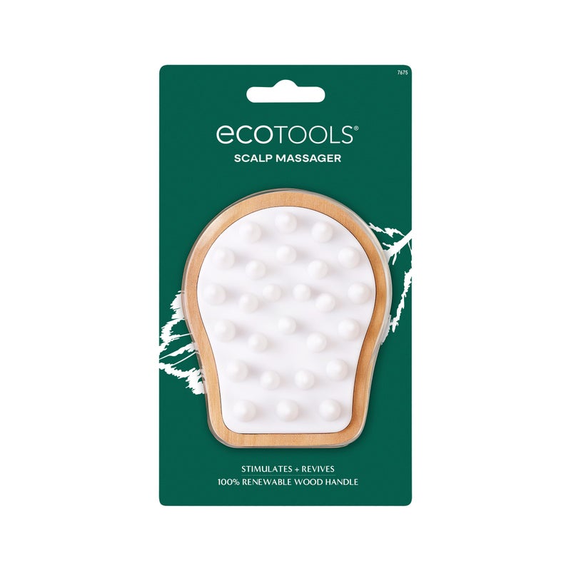 EcoTools Scalp Massager Scalp Scrubber Stimulates Exfoliates for Better Hair Health Reduces Product BuildUp Gentle Silicone Bristles Massage EcoFriendly CrueltyFree 1 Count