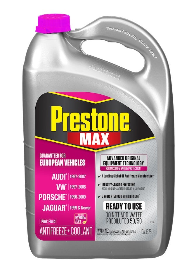 Prestone - Prestone® MAX European Vehicles (Pink) Antifreeze + Coolant - Image 1