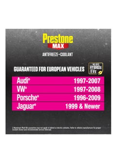 Prestone Prestone® MAX European Vehicles (Pink) Antifreeze + Coolant  - Image 4