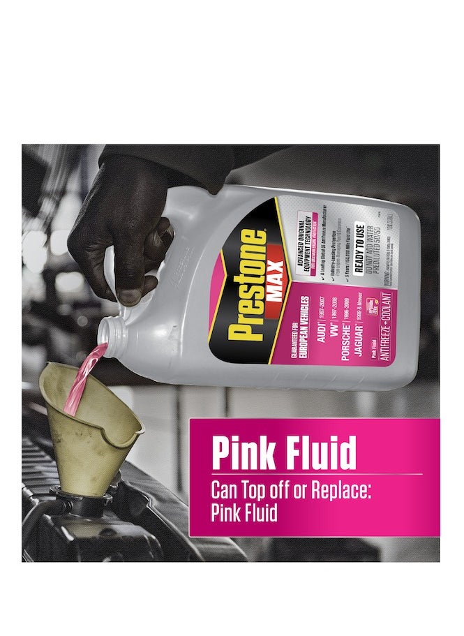 Prestone - Prestone® MAX European Vehicles (Pink) Antifreeze + Coolant - Image 1