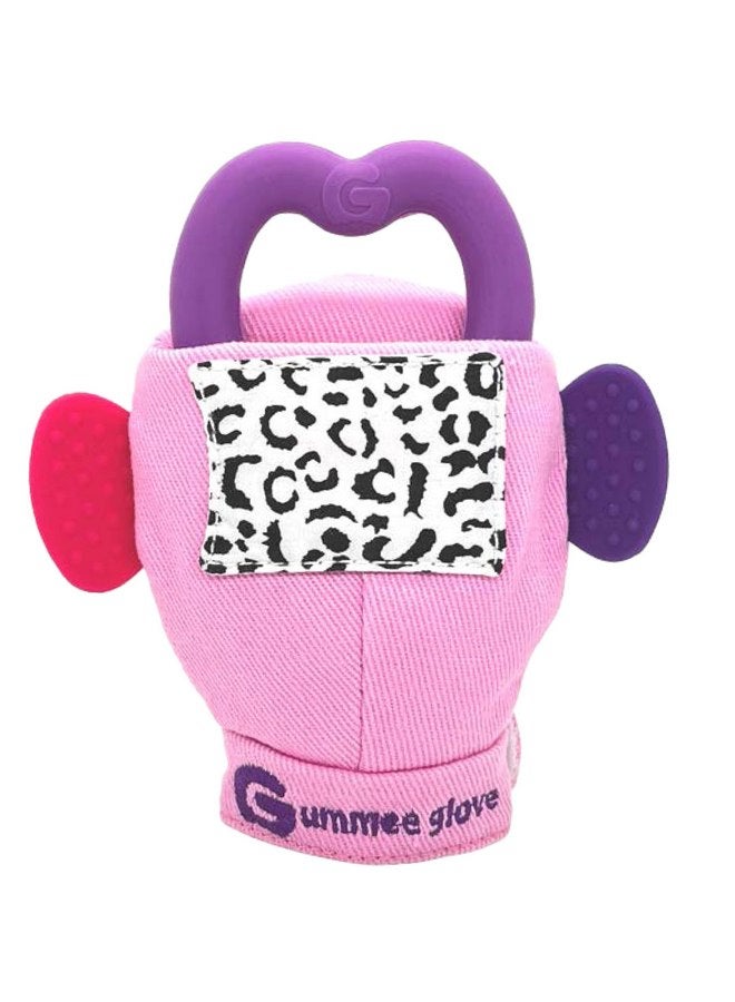 Gummee Glove Baby Teething Mitten with Detachable Teething Toy - Baby Teething Glove 3-9 Months - 100% Cotton Premium Teething Glove - Teething Mitten for Babies with Silicone Heart Teething Ring - Image 1