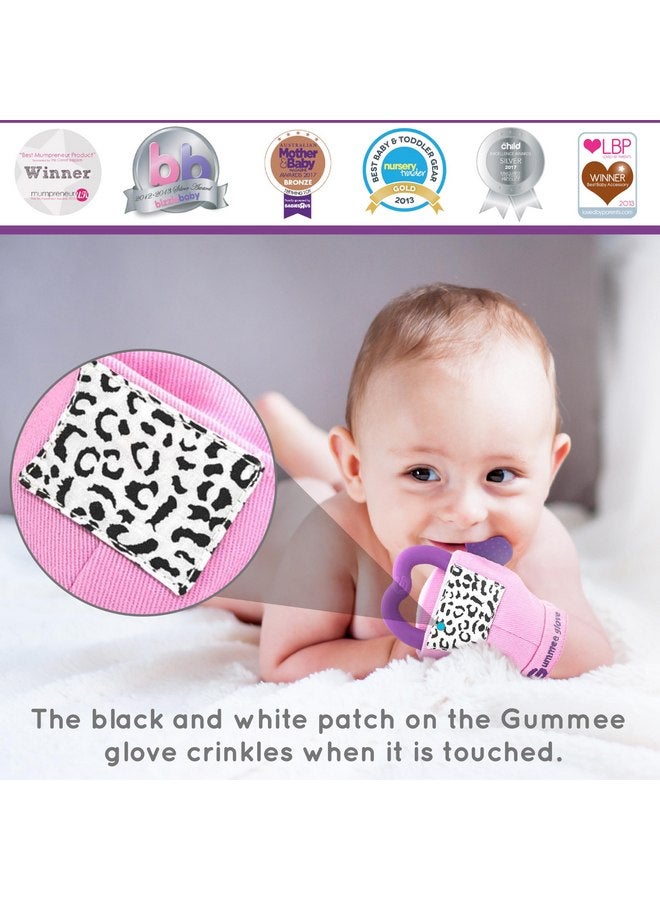Gummee Glove Baby Teething Mitten with Detachable Teething Toy - Baby Teething Glove 3-9 Months - 100% Cotton Premium Teething Glove - Teething Mitten for Babies with Silicone Heart Teething Ring - Image 4